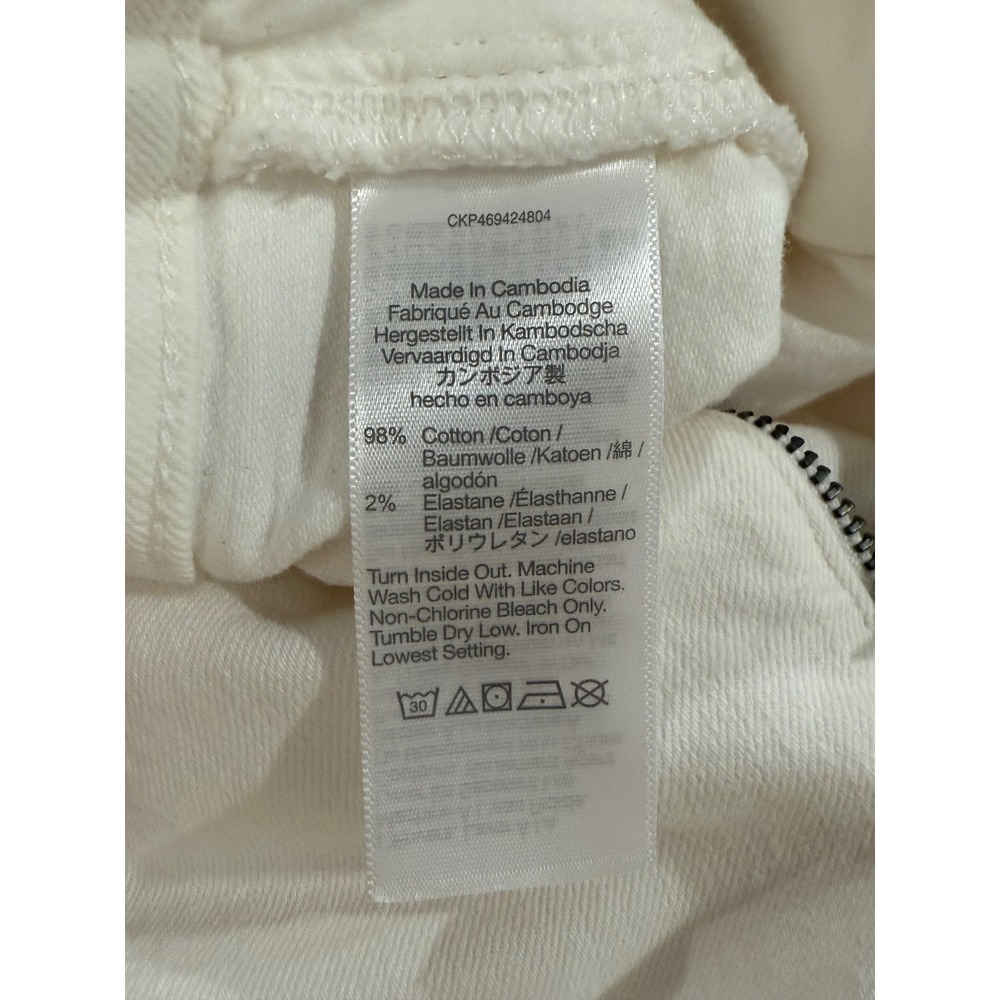 Madewell The Curvy Perfect Vintage Jean Tile White Cotton Blend Sz 27 NWOT W355 - Picture 4 of 12